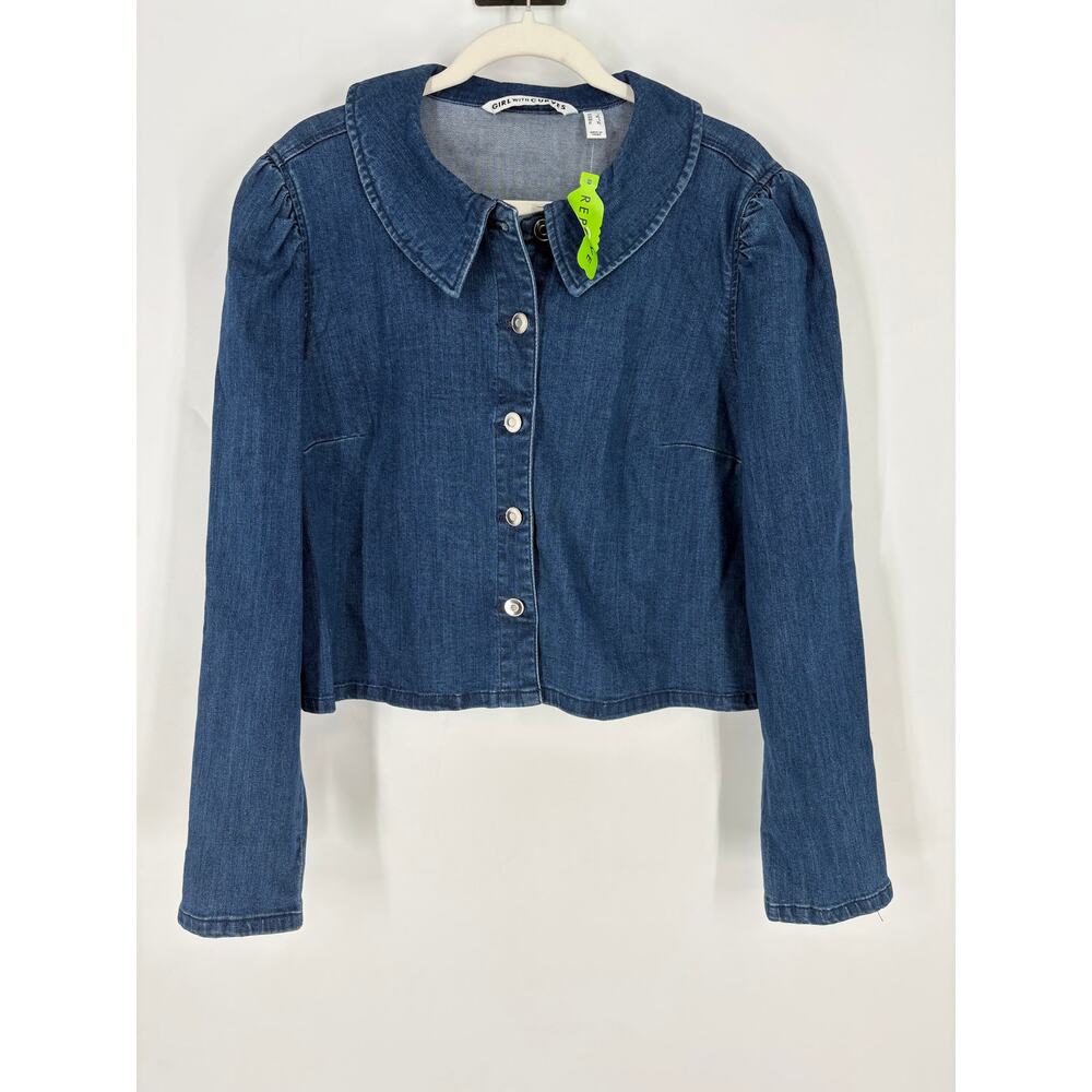 Girl with Curves Denim Top (B45)